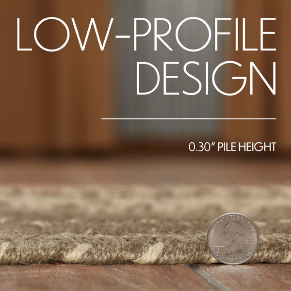 Cobblestone Jute Rug/Runner Rect 22x72