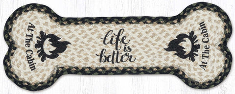 DBP-116 Life is Better Dog Bone 9"x24"