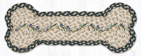 DBP-503 Olive Border Dog Bone 9"x24"