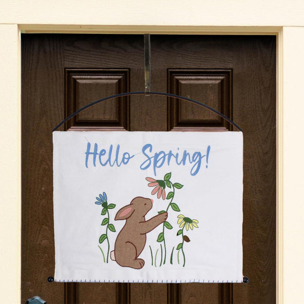 Bunny and Flowers Pennant