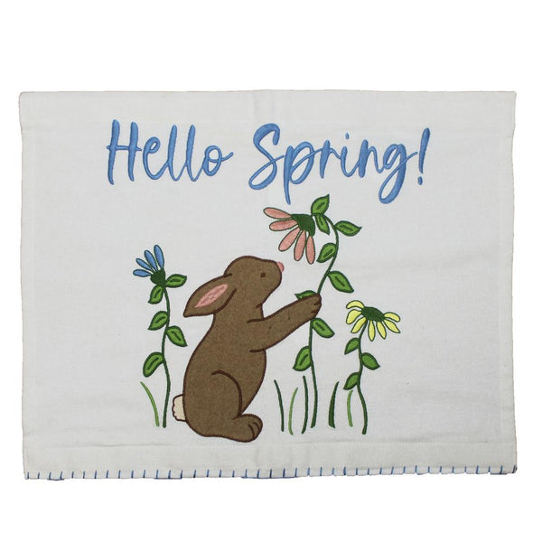 Bunny and Flowers Pennant