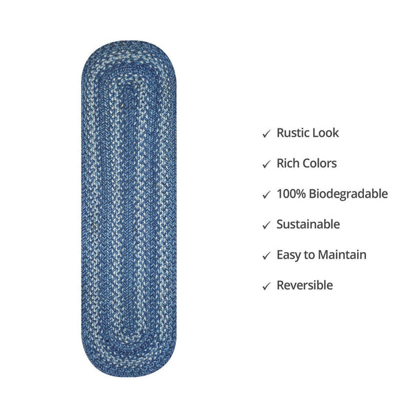 8x28 Denim Sky Oval Set of 13