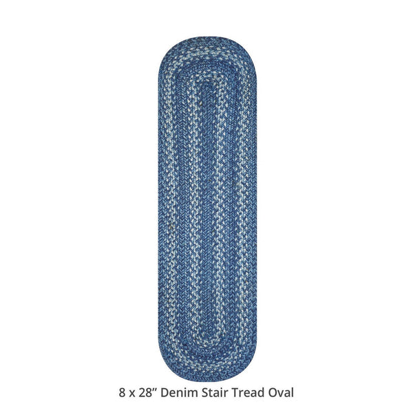 8x28 Denim Sky Oval Set of 13