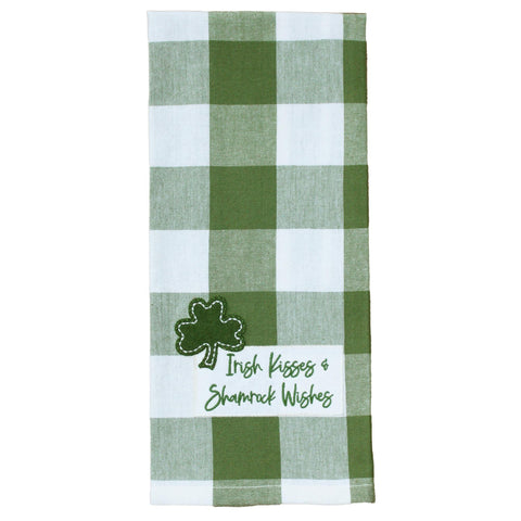 Irish Kisses Towel (set of 2). See website for free shipping offer. Primitive Country Farm House Home Decor. 