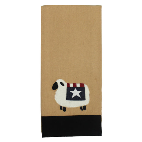 Liberty Sheep Towel (set of 2). See website for free shipping offer. Primitive Country Farm House Home Decor. 