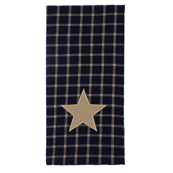 Black & Tan Star Towel (set of 2)