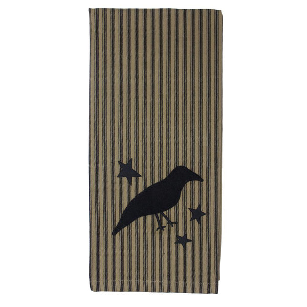 Set of 2 Crow Kitchen Towels – Primitive Farmhouse Cotton Towels