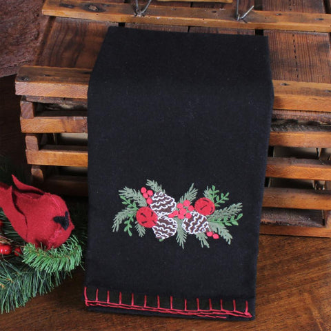 Pinecones & Bells Towel (set of 2)
