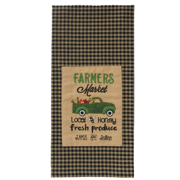 Farmers Market Towel (set of 2). See website for free shipping offer. Primitive Country Farm House Home Decor. 