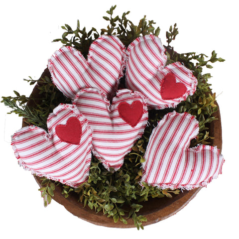 Sweethearts Fill Set of 5. See website for free shipping offer. Primitive Country Farmhouse Home Decor.