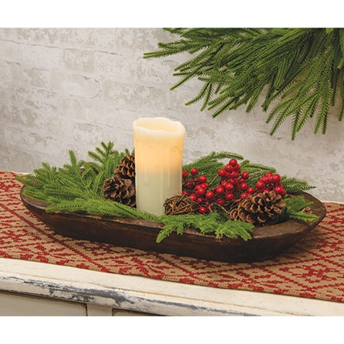 Evergreen Norfolk Pine Wreath, 21"