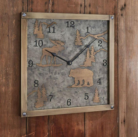 Bring the outdoors inside! The beautifully crafted Forester's Wall Clock is the perfect outdoorsy rustic addition to your home or cabin!
