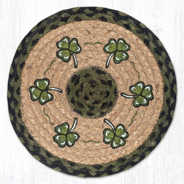 MSPR-116 Shamrock Printed Round Trivet 10"x10"