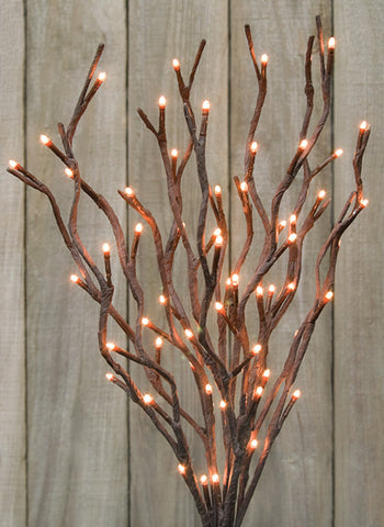 Willow Twigs Lighted Branch – 19-3/4" | Soft White Rustic Décor Lighting