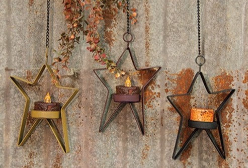 Hanging Star Tealights