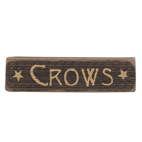 Crows w/Stars Distressed Barnwood Sign