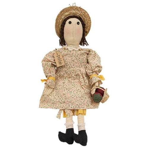 Delilah Primitive Doll with Berry Basket