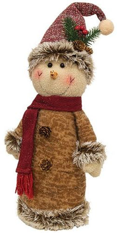 Woodsy Tree Snowman Doll - Girl