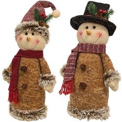 Woodsy Tree Snowman Doll - Girl
