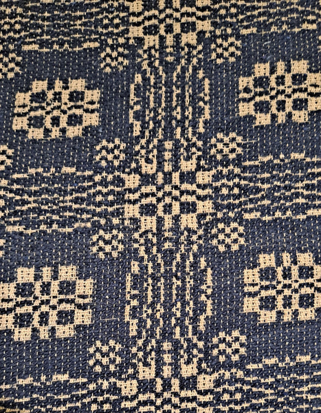 Gettysburg Navy & Linen Queen Combo - Bed Cover and 2 Matching Shams