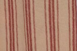Grain Sack Stripe Red Valance - Final Qtys - CLEARANCE ALL SALES FINAL - SAVE 25%