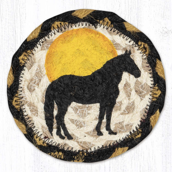 IC-43 Horse Silhouette Printed Coaster 5"x5"
