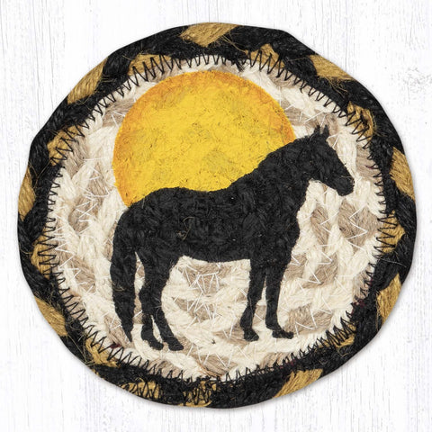 IC-43 Horse Silhouette Printed Coaster 5"x5"