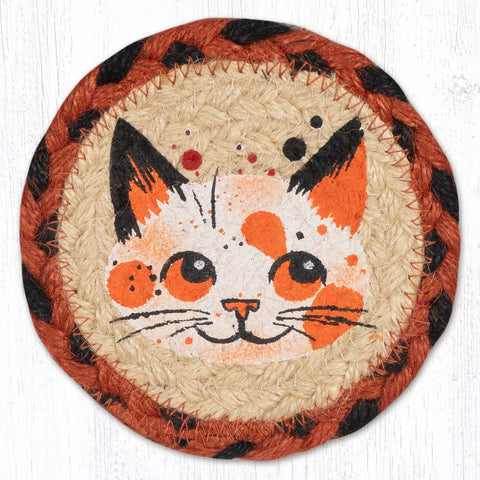 IC-503 Kitty Face Printed Coaster 5"x5"