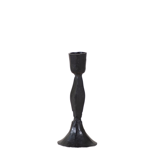 5.5-Inch Primitive Cast Iron Taper Candle Holders - Set of 4