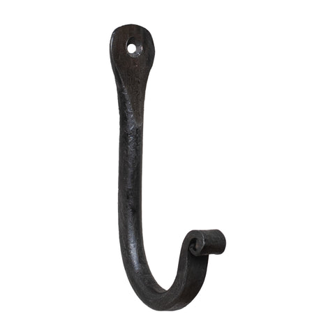 4-Inch Wrought Iron Wall Hooks - Set of 6
