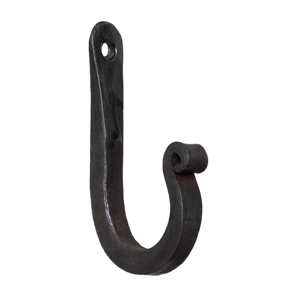 3-Inch Wrought Iron Wall Hooks - Set of 6