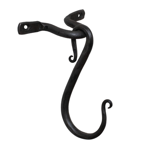 6-Inch Wrought Iron Ceiling or Wall Hooks - Set of 4