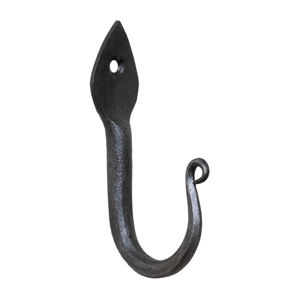 3-Inch Arrow Head Wrought Iron Wall Hooks - Set of 6