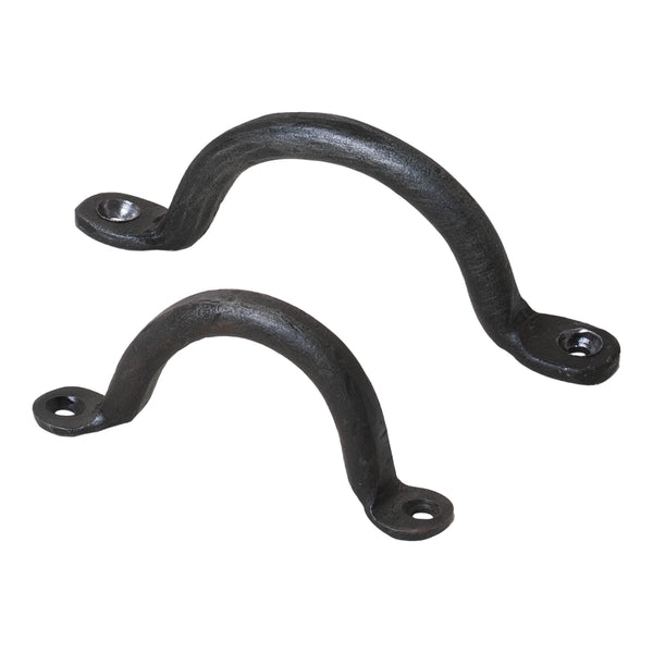 4-Inch and 3-Inch Wrought Iron Cabinet Pull Handle Set