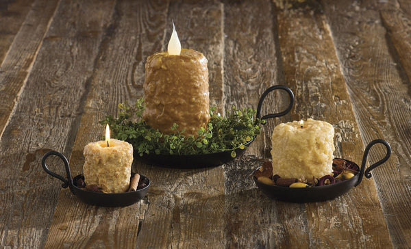 🕯️ Iron Candle Dish – 5.75" Diameter