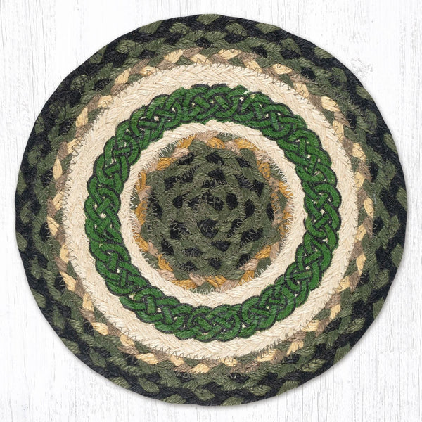 MSPR-116 Irish Knot Printed Round Trivet 10"x10"