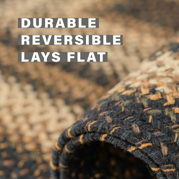 Kilimanjaro Jute Braided Round Rug 6' | Primitive Farmhouse