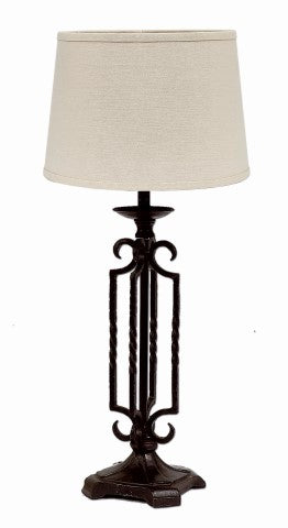 Open Metal Table Lamp BASE 18" | Primitive Farmhouse Lighting