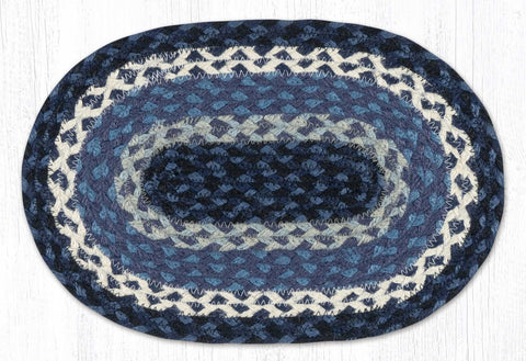 MS-443 Blue/Gray/Ivory Oval Swatch 10"x15"