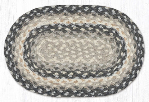 MS-890 Gray/Sand/Ivory Oval Swatch 10"x15"