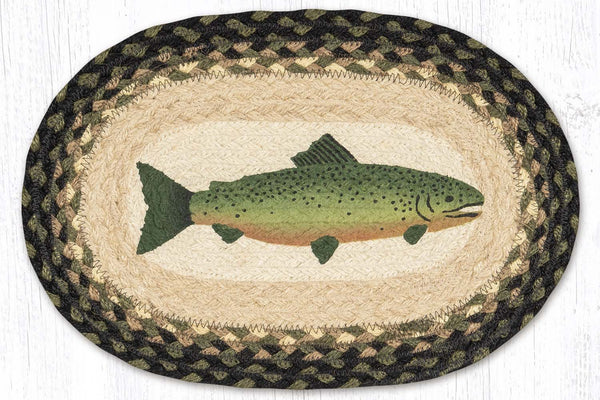 MSP-116 Fish Printed Oval Swatch 10"x15"