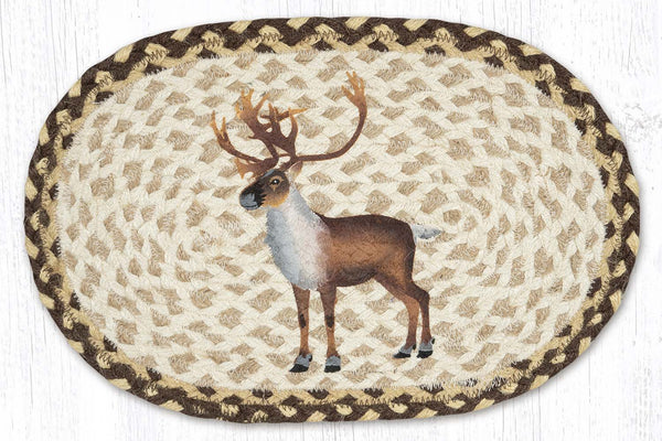 MSP-129 Caribou Printed Oval Swatch 10"x15"
