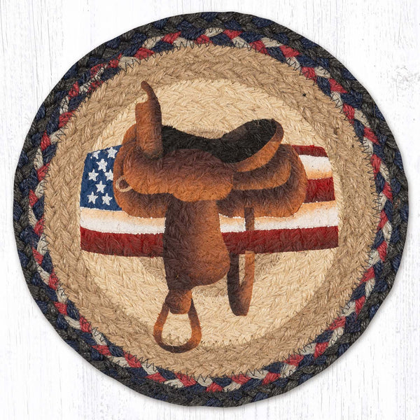 MSPR-15 American Saddle Printed Round Trivet 10"x10"
