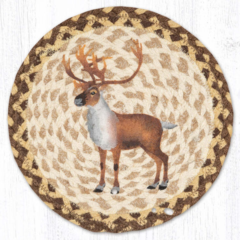 MSPR-129 Caribou Printed Round Trivet 10"x10"