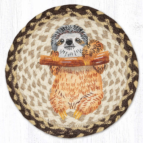 MSPR-129 Sloth Printed Round Trivet 10"x10"