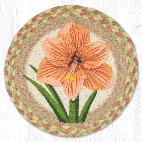 MSPR-328 Amaryllis Printed Round Trivet 10"x10"