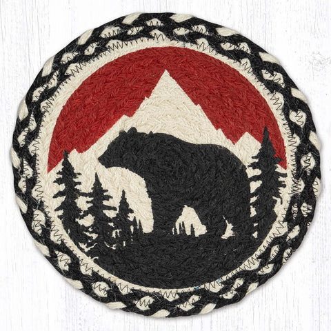 MSPR-430 Bear Mountain Printed Round Trivet 10"x10"