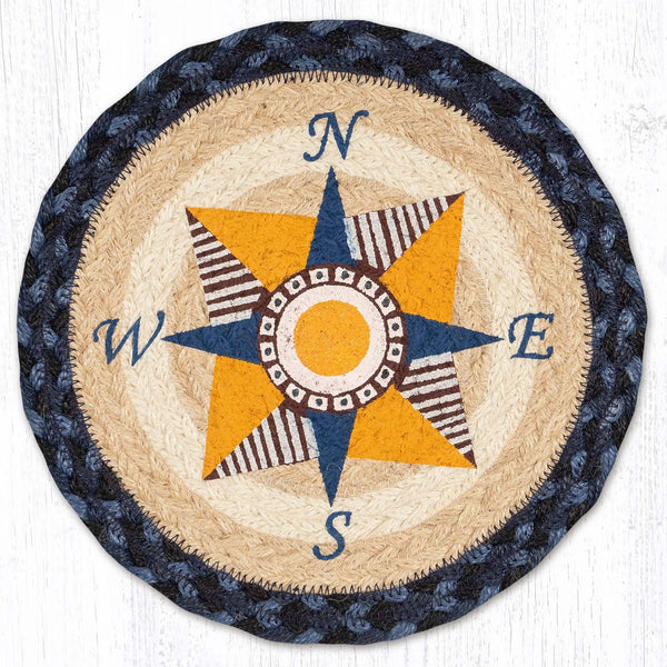 MSPR-443 Nautical Printed Round Trivet 10"x10"