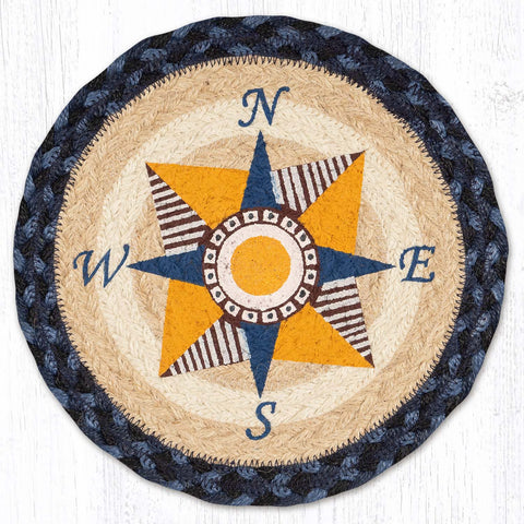 MSPR-443 Nautical Printed Round Trivet 10"x10"