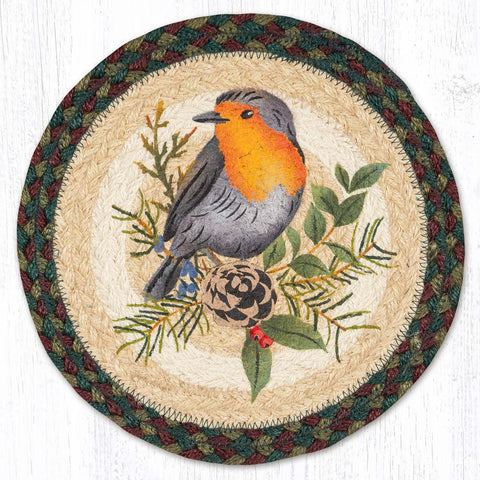 MSPR-508 Northeastern Robin Printed Round Trivet 10"x10"